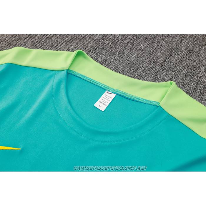 Chandal del Brasil 24-25 Manga Corta Verde - Pantalon Corto